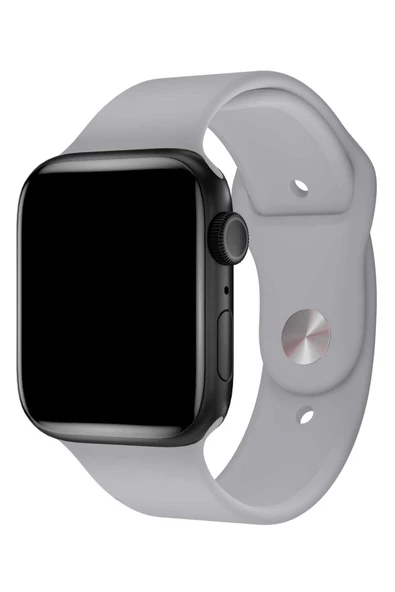Pazariz Apple Watch Uyumlu2 3 4 5 6 7 Se 38 40 41mm Kalite Kordon Kayış Klasik Kaliteli Silikon - Resim 2