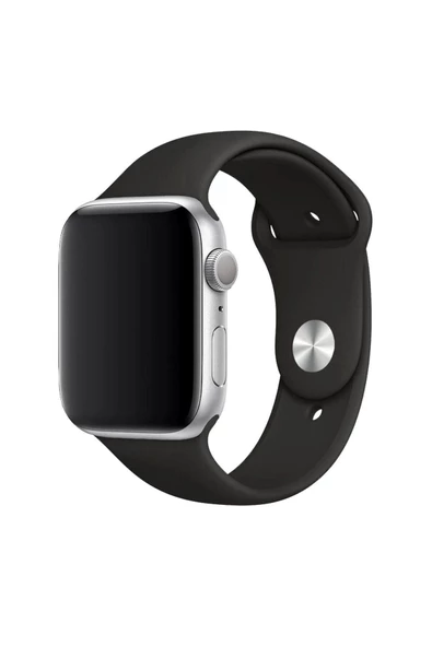 Pazariz Apple Watch Uyumlu3 4 5 6 7 8 Se 42-44-45 Mm Kalite Kordon Kayış Kaliteli Silikon Kordon - Resim 3