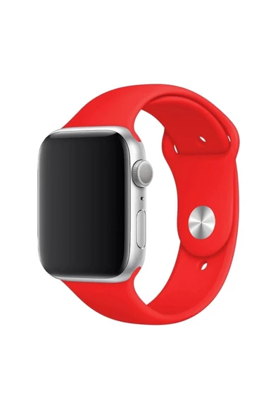 Pazariz Apple Watch Uyumlu3 4 5 6 7 8 Se 42-44-45 Mm Kalite Kordon Kayış Kaliteli Silikon Kordon - Resim 3