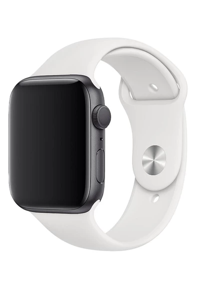 Pazariz Apple Watch Uyumlu42 / 44 / 45 Mm - 2 3 4 5 6 7 8 Se Silikon Kordon Kayış Band ürün görseli 1