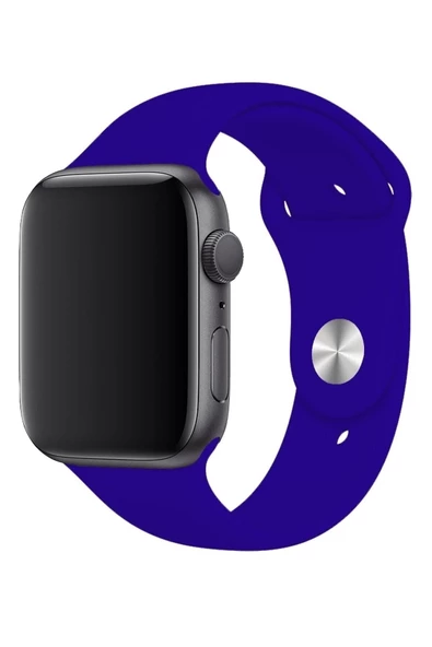 Pazariz Apple Watch Uyumlukordon 1 2 3 4 5 6 7 Se 42 Mm/44 Mm/45mm Silikon Kordon Kayış - Resim 3