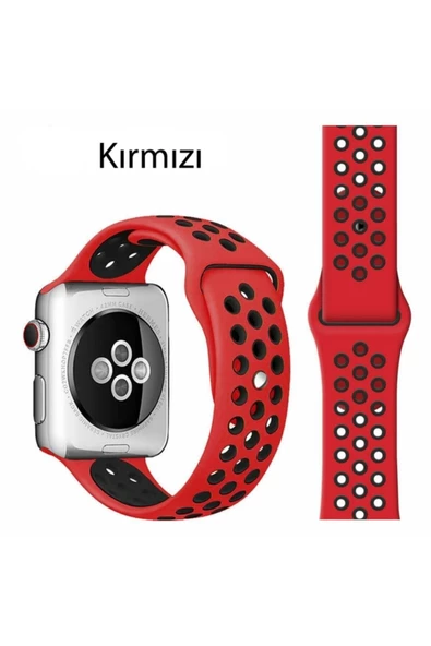 Pazariz Apple Watch Uyumlu1 2 3 4 5 6 7 8 38mm 40mm 41mm Spor Silikon Kordon