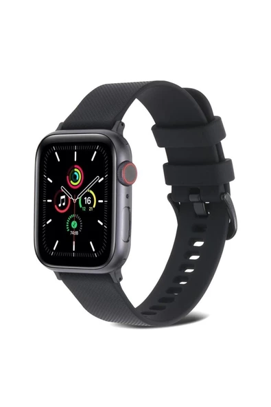 Pazariz Apple Watch Uyumlu5 6 7 8 Ultra 42mm 44mm 45mm Uyumlu Silikon Kordon