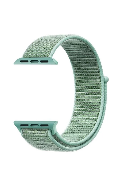 Pazariz Apple Watch Uyumludokuma Kordon Kayış 7 - 6 - Se - 5 - 4 - 3 - 2 - 1 42mm 44mm Deniz Yeşili ürün görseli 1