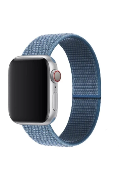 Pazariz Apple Watch Uyumlu38-40-41 Mm 2,3,4,5,6 Se 7 Spor Model Cırtlı Kordon ürün görseli 1