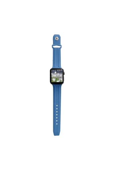 Pazariz Apple Watch Uyumlu5 6 7 8 Ultra 42mm 44mm 45mm Silikon Kordon Uyumlu