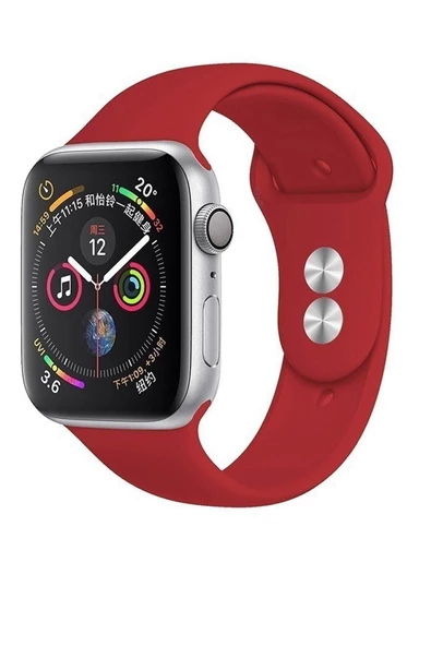 Pazariz Apple Watch Uyumlusilikon Kordon Kayış 7 - 6 - Se - 5 - 4 - 3 - 2 - 1 38mm 40mm - ürün görseli 1