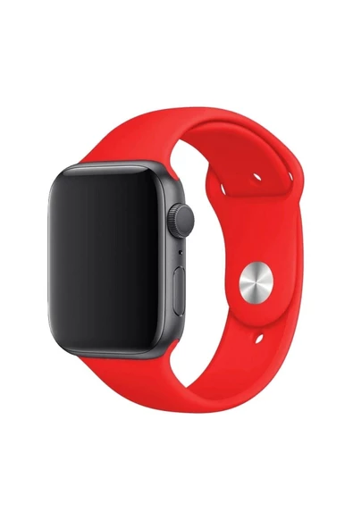 Pazariz Apple Watch Uyumlu3 4 5 6 7 8 Se 42-44-45 Mm Kalite Kordon Kayış Kaliteli Silikon Kordon - Resim 2