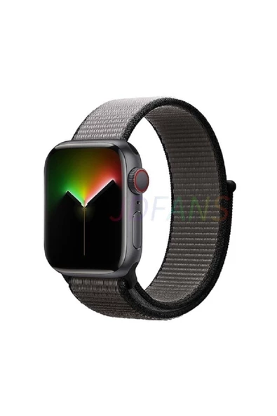 Pazariz Apple Watch Uyumlu38-40-41 Mm 3 4 5 6 7 8 Se Hasır Dokuma Kordon Spor Cırtlı ürün görseli 1