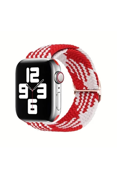 Pazariz Apple Watch Uyumlu3 4 5 6 7 8 Ultra 45mm 44mm 42mm Braided Örgü Kordon ürün görseli 1