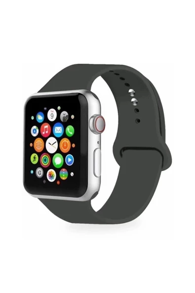 Pazariz Apple Watch Uyumlukordon 2 3 4 5 42 Mm Ve 44 Mm Silikon Kordon Kayış - Resim 2