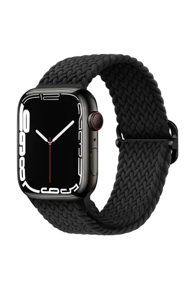 Pazariz Apple Watch Uyumlu3 4 5 6 7 8 Ultra 45mm 44mm 42mm Braided Örgü Kordon ürün görseli 1