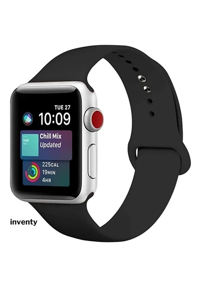 Pazariz Apple Watch Uyumlu3-4-5-6-7-8 Se Için Kordon 38-40-41 Mm Spor Kordon Silikon Çok Renkli