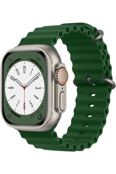 Pazariz Apple Watch Uyumlu38mm 40mm 41mm 1/2/3/4/5/6/se/7/8 Kordon Silikon Kordon ürün görseli 1