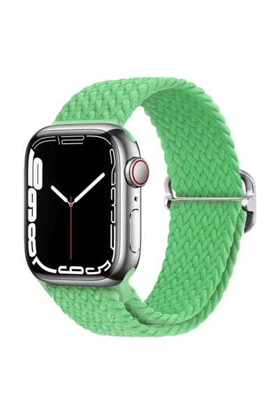 Pazariz Apple Watch Uyumlu3 4 5 6 7 8 41mm 40mm 38mm Braided Örgü Kordon