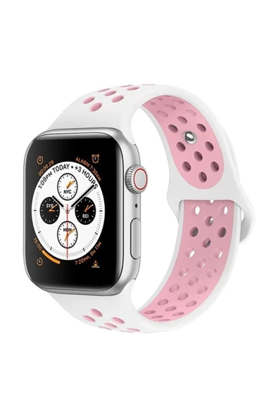 Pazariz Apple Watch Uyumlusilikon Delikli Kordon Kayış 42-44 Mm ürün görseli 1