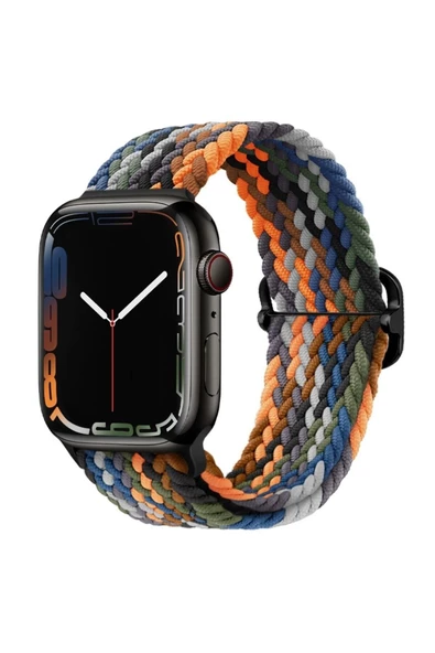 Pazariz Apple Watch Uyumlu3 4 5 6 7 8 41mm 40mm 38mm Braided Örgü Kordon ürün görseli 1