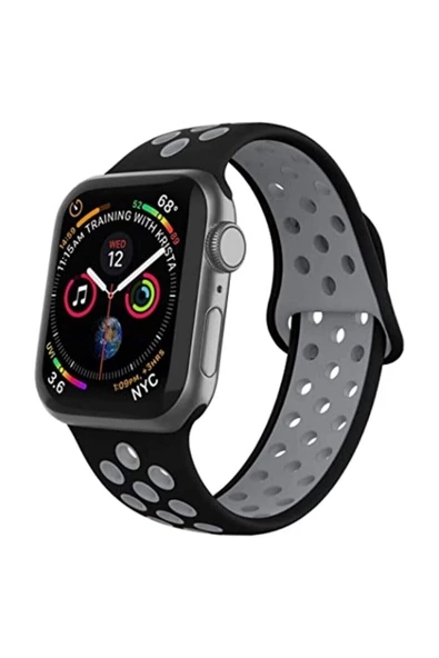 Pazariz Apple Watch Uyumlukordon 2 3 4 5 42 Mm Ve 44 Mm Silikon Kordon Kayış - Resim 3