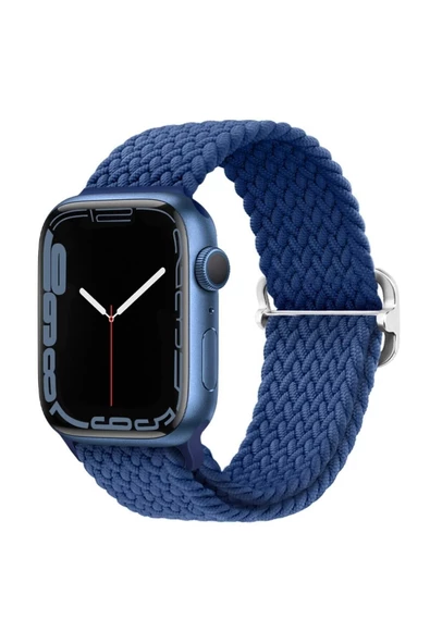 Pazariz Apple Watch Uyumlu3 4 5 6 7 8 41mm 40mm 38mm Braided Örgü Kordon