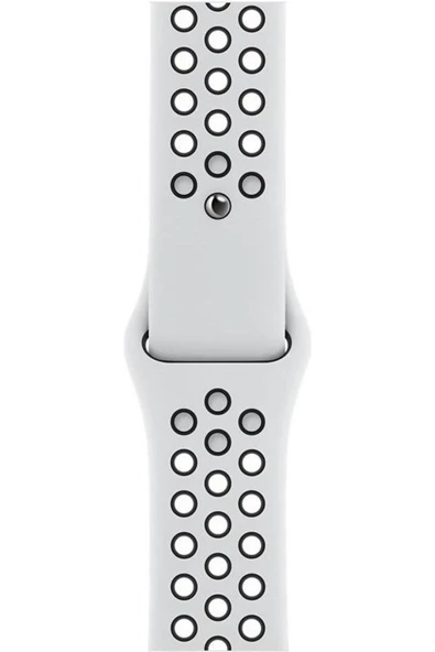 Pazariz Apple Watch Uyumlu8 7 6 5 4 3 Se 42mm-44mm-45mm Delikli Spor Silikon Kordon - Resim 2