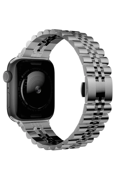 Pazariz Apple Watch Uyumlugs Dt Pro T500 Ultra 3 4 5 6 7 8 Se 42 44 45 49 Mm Kordon Kayış Çelik - Resim 2
