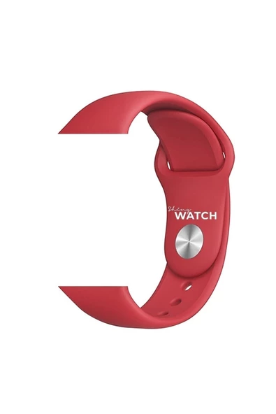 Pazariz Apple Watch Uyumluspor Silikon Kordon 42/44mm Kırmızı ürün görseli 1