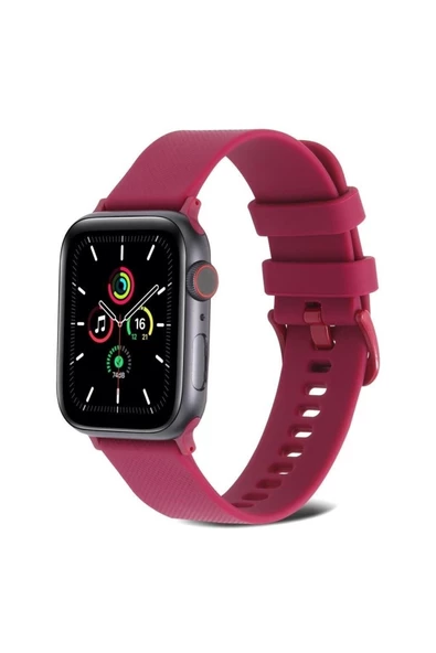 Pazariz Apple Watch Uyumlu5 6 7 8 Ultra 42mm 44mm 45mm Silikon Kordon ürün görseli 1