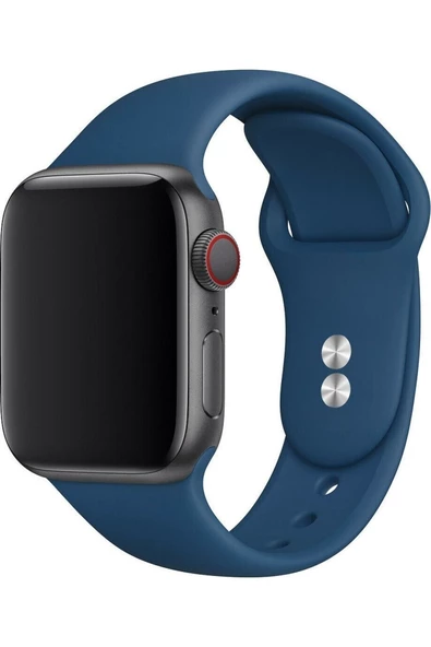 Pazariz Apple 8 Series Watch Uyumluultra 45 Mm Klasik Sililkon Kordon ürün görseli 1