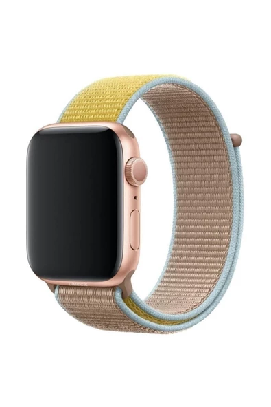 Pazariz Apple Watch Uyumlu2 3 4 5 42 Mm 44 Mm Hasır Dokuma Spor Kordon ürün görseli 1