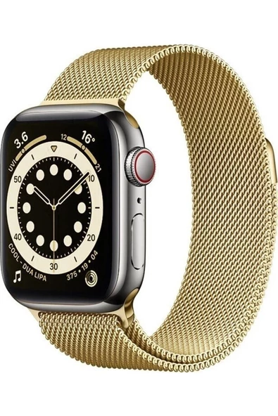 Pazariz Apple Watch Uyumlu38mm 40mm 41mm 1/2/3/4/5/6/se/7/8 Kordon Metal Kordon ürün görseli