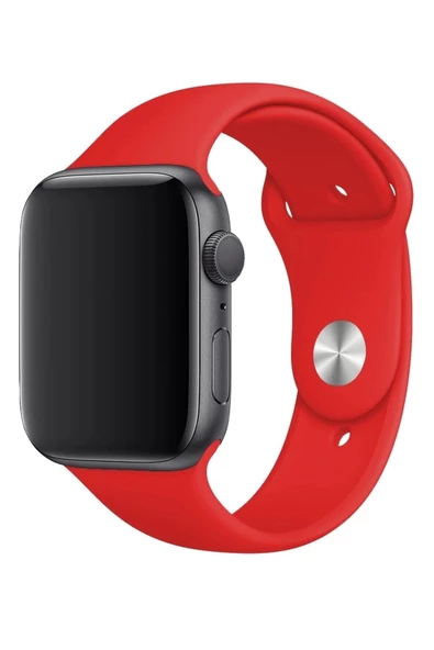 Pazariz Apple Watch Uyumlu2 3 4 5 6 7 Se 42 44 45mm Kaliteli Spor Klasik Slikon Kordon Kayış - Resim 3