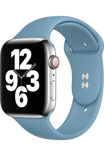 Pazariz Apple 8 Series Watch Uyumluultra 45 Mm Klasik Sililkon Kordon ürün görseli 1