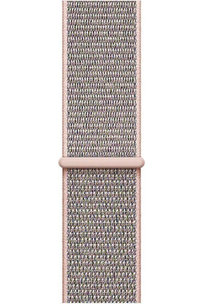 Pazariz Apple Watch Uyumlu8 7 6 5 4 3 Se 38mm-40mm-41mm Spor Dokuma Kordon Açık Pembe ürün görseli 1