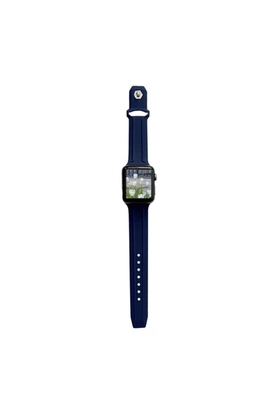 Pazariz Apple Watch Uyumlu3 4 5 6 7 8 38mm 40mm 41mm Silikon Kordon