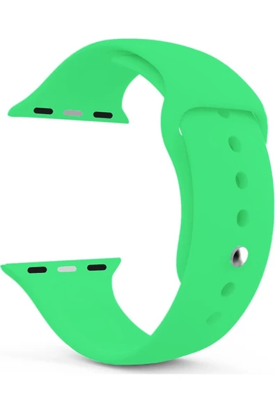 Pazariz Apple Watch Uyumluseries 8 45mm Kordon, Silikon Spor Yeşil ürün görseli 1