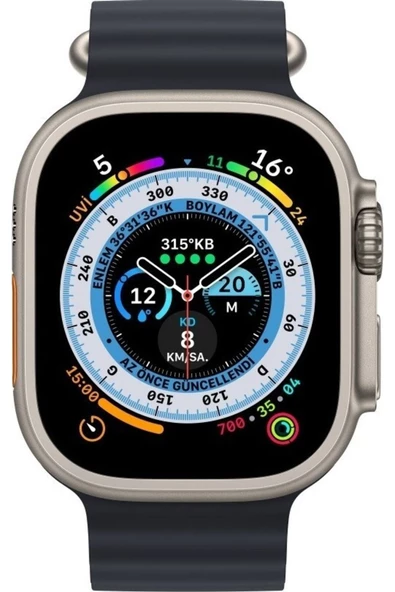 Pazariz Apple Watch Uyumlu42mm 44mm 45mm 49mm 1/2/3/4/5/6/se/7/8/ultra Kordon Silikon Kordon - Resim 3