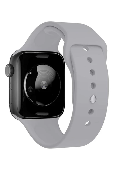 Pazariz Apple Watch Uyumlu3-4-5-6-7-8-se-42-44-45-49 Mm Kordon Kayış Klasik Kaliteli Silikon - Resim 3