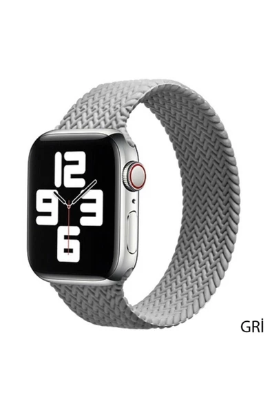 Pazariz Apple Watch Uyumlu3 4 5 6 7 8 38 40 41mm Silikon Kordon ürün görseli 1