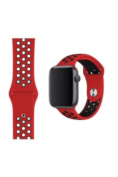 Pazariz Apple Watch Uyumluseries 1/2/3/4/5/6 Spor Delikli Silikon Kordon ürün görseli 1