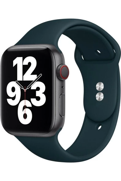 Pazariz Apple 8 Series Watch Uyumluultra 45 Mm Klasik Sililkon Kordon ürün görseli 1