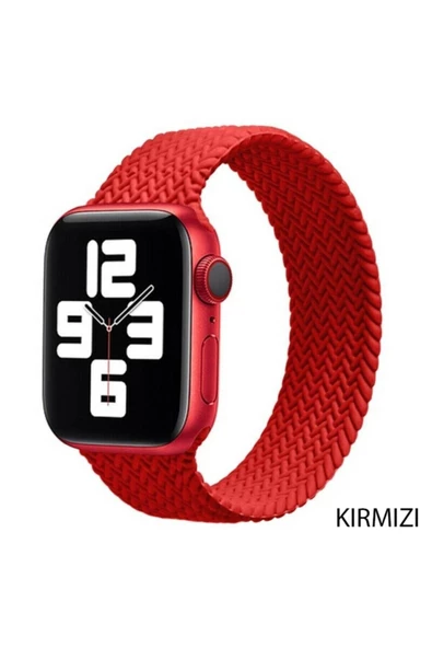 Pazariz Apple Watch Uyumlu3 4 5 6 7 8 38 40 41mm Silikon Kordon