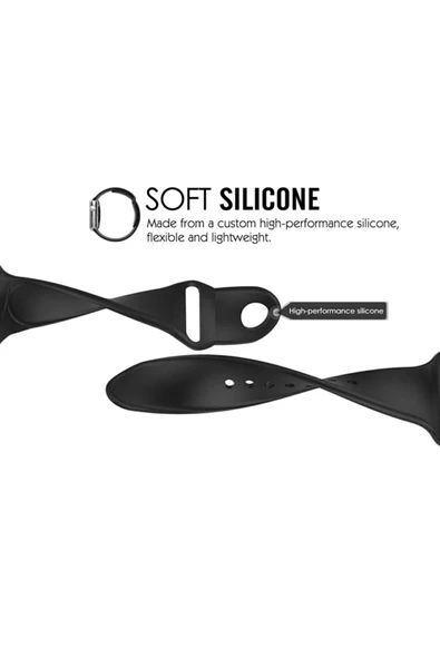 Pazariz Apple Watch Uyumlu2 3 4 5 6 7 Se 42 44 45mm Kordon Kayış - Resim 3