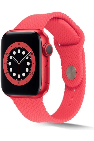 Pazariz Apple Watch Uyumlu42mm 44mm 45mm 49mm 1/2/3/4/5/6/se/7/8/ultra Kordon Silikon Örgü Kordon ürün görseli 1