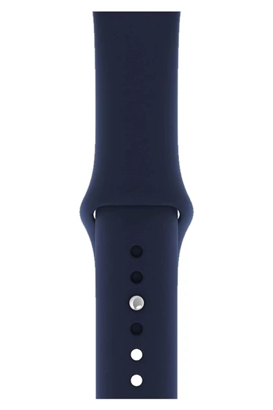 Pazariz Apple Watch Uyumlu3-4-5-6-7-8-se-42-44-45-49 Mm Kordon Kayış Klasik Kaliteli Silikon ürün görseli 1