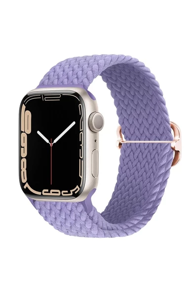 Pazariz Apple Watch Uyumlu3 4 5 6 7 8 41mm 40mm 38mm Braided Örgü Kordon