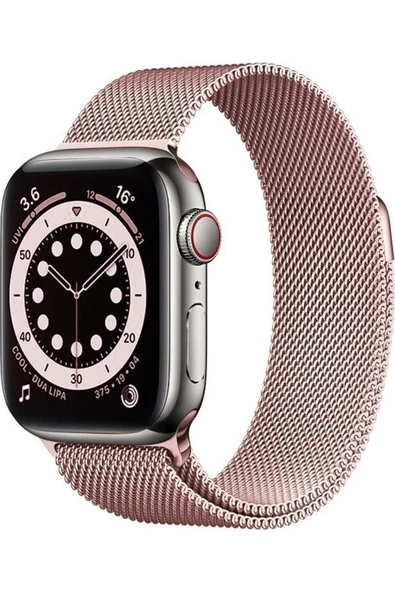 Pazariz Apple Watch Uyumlu38mm 40mm 41mm 1/2/3/4/5/6/se/7/8 Kordon Metal Kordon ürün görseli 1