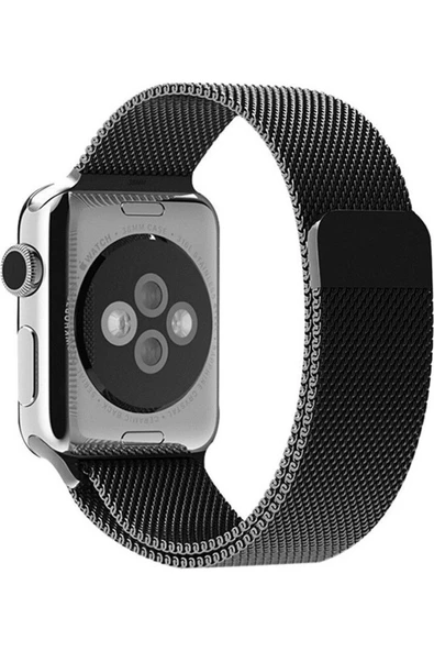 Pazariz Apple Watch Uyumlu8 7 6 5 4 3 Se 42mm-44mm-45mm Mıknatıslı Çelik Örme Kordon ürün görseli 1