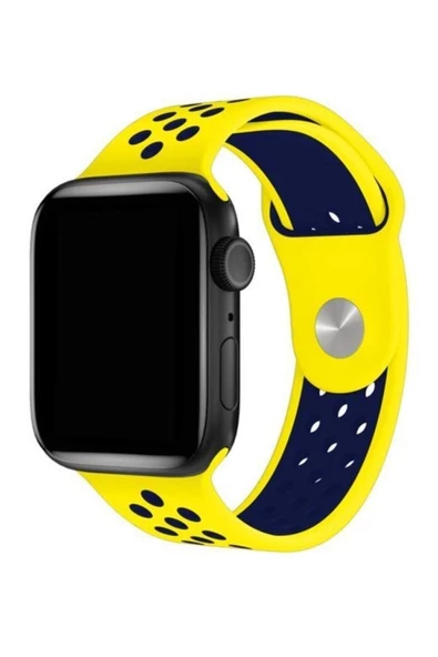 Pazariz Apple Watch Uyumlusilikon Delikli Kordon Kayış 42-44 Mm ürün görseli 1
