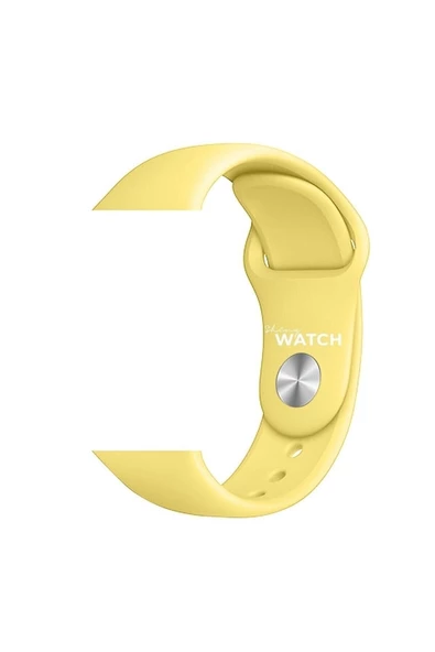 Pazariz Apple Watch Uyumluspor Silikon Kordon 42/44mm Sarı ürün görseli 1