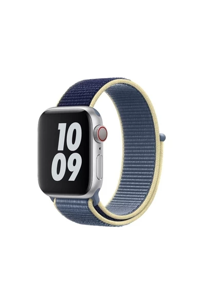 Pazariz Apple Watch Uyumlu3-4-5-6-7-8-sesi ( 38mm - 40mm-41mm ) Dokuma Yüksek Kalite Kordon ürün görseli 1